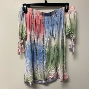 Boutique off the shoulder flowy top